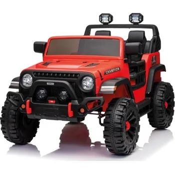 Dětské elektrovozidlo Dětský elektrický JEEP červený + dálkový ovladač