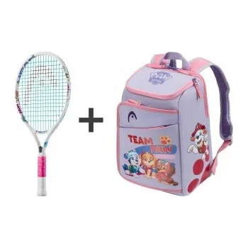 Tenis Head dětská tenisová raketa Paw 21 White + batoh Paw Patrol