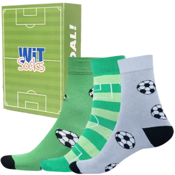 Pánské ponožky Dárkový set - Sporty - Fotbal 2 - velikost 39-42 (Velikost 39-42)