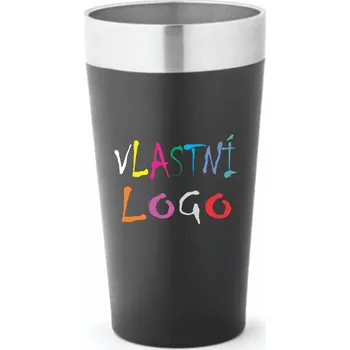 Cestovní hrnek z nerezové oceli GRACE s potiskem