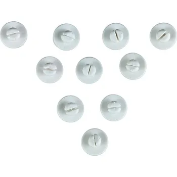 DECOLED Koncová čepička, bílá, balení po 10 ks, pro samčí konektor