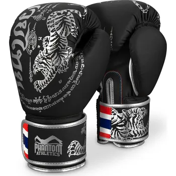 Boxerské rukavice PHANTOM Boxerské rukavice Muay Thai - Limitovaná Stříbrná Edice 16 oz
