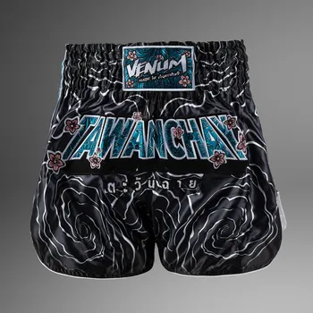 Oblečení pro bojové sporty Muay Thai šortky Venum x Tawanchay - Black/White Velikost: XXL