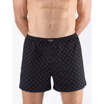 Trenýrky Pánské volné trenky nadměrné GINO 75211P černá šedá XXL/3XL