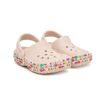 Dámská obuv Nazouváky Crocs Classic Beaded Band Clog 211627 Béžová 25_26