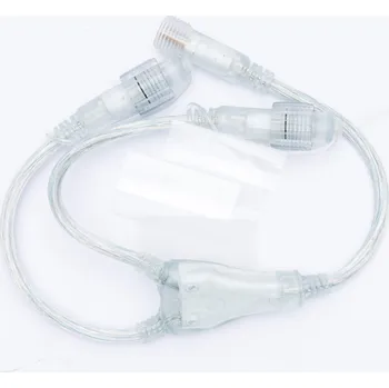 Easy Fix T-rozbočovač, 2 výstupy, transparentní IP44, pro s WFTR36W , WF206 a WF204