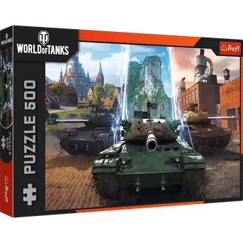 puzzle 500 dílků - world of tanks: čas na akci! trefl