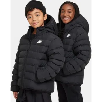 Chlapecká bunda Nike Loose-Fit Puffer Jacket Juniors Black 9-10 let