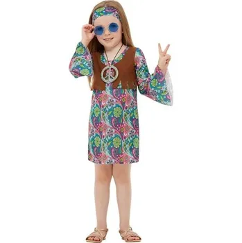 Karnevalový kostým Funiglobal - Kostým hippie pro dívky - 7-9 years