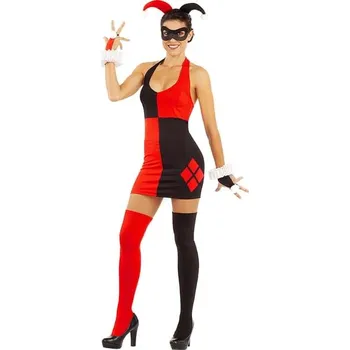 Karnevalový kostým Funiglobal - Šaty Harley Quinn - S