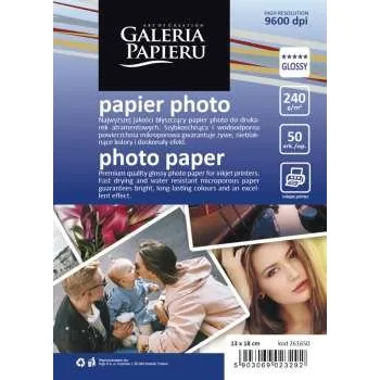 Fotopapír Fotopapír - 13 x 18 cm, 240 g/m2, lesklý, 50 listů