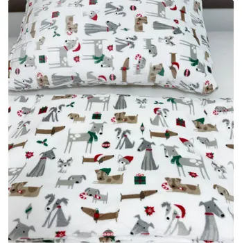 Povlečení České povlečení Mikroplyšové povlečení mikroflanel PEJSCI 70x90 140x200 140 x 200, 70 x 90 cm zip