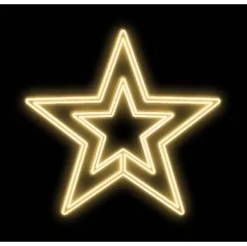 LED páska LED světelná hvězda II, závěsná, pr. 80 cm, teple bílá, 230 V, 25,3 W, 2,4 kg