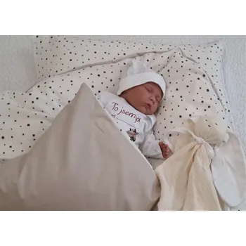 Zavinovačka Pro útulný domov Péřová zavinovačka Puntík s béžovou Sada 4V1 TYP zavinovačky: KLASIK, ROZMĚR zavinovačky a polštářku: 70 x 70 cm + 40 x 60 cm