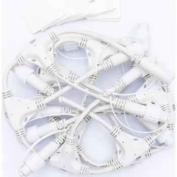 DECOLED Easy Fix T rozbočovač, 11 výstupů, bílý, IP44