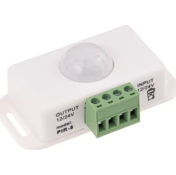 Pohybové čidlo Ledshopik Pohybové čidlo pro LED | 12-24V | 6A | bílé |