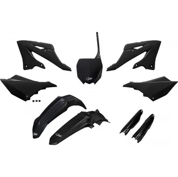 UFO kompletní sada plastů (FULL KIT) s kryty tlumičů YAMAHA YZ 125 / 250 22-26 barva černá (UFO kompletní sada plastů (FULL KIT) s kryty tlumičů YAMAHA YZ 125 / 250 22-26 barva černá)