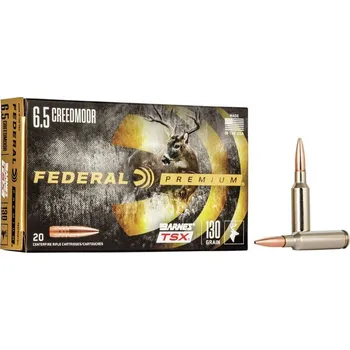 Příslušenství pro sportovní střelbu Federal Náboj kulový Federal, Premium, 6,5mm Creedmoor, 130GR (8,4g), Barnes TSX
