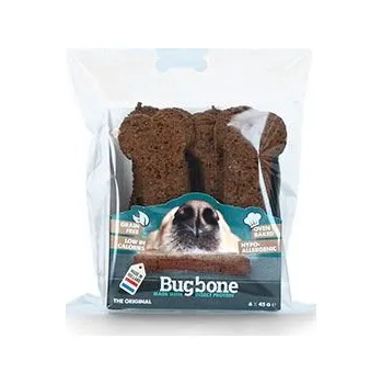 Pamlsek pro psa Pochoutka pes Bugbone Large kost s hmyzem 6x45g