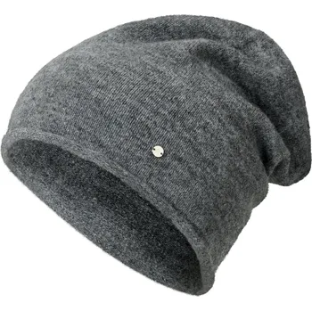 Čepice 671004 - Tchibo - Čepice beanie z jemného úpletu - barva: šedá