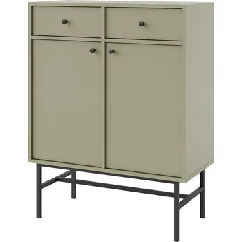 Komoda TOKYO 3 e | komoda 826 | 83,6 cm | eukalyptová/černá