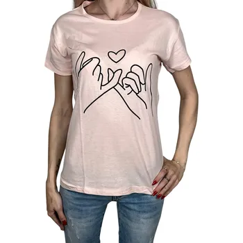 AKKAYA Dámské tričko s krátkým rukávem MONIKA Barva: Růžová, Velikost: XL