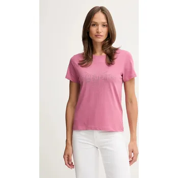 Pánská móda Bavlněné tričko Pepe Jeans PL5000026 růžová 34X, vel. M