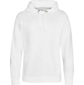 Pánská mikina Just Hoods Jednoduchá unisex mikina bez kapes Barva: Bílá, Velikost: XS JH011