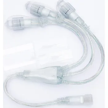 Easy Fix T-rozbočovač, 3 výstupy, transparentní IP44, kompatibilní&nbsp;s WFTR36W, WF206 a WF204