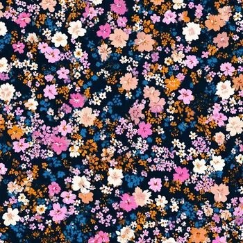 Softshell zimní mini black květiny Trei