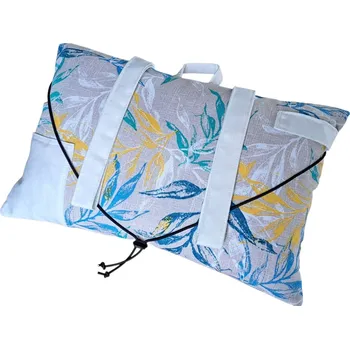 Dekorativní polštářek Čtecí polštář - Listy - bílá