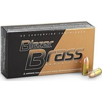 Příslušenství pro sportovní střelbu CCI Náboj kulový CCI, Blazer Brass, 9mm Luger, 124GR (8,0g), FMJ