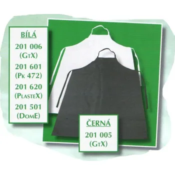 Pracovní zástěra Jelínek-Galanaterie s.r.o. Zástěra GTX 120x82 bílá MATNA