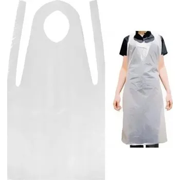 Pracovní zástěra Jelínek-Galanaterie s.r.o. Zástěra jednorázová s laclem bílá 100 ks