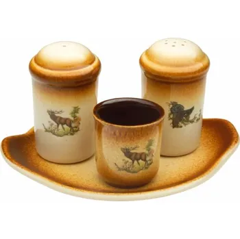 Koření Country keramika 06/0315 slánka čtyřdílnáD