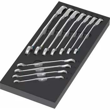 Wera 150123 Nářaďový modul - pěnová vložka 9733 s ráčnovými očkoplochými klíči Joker Switch 6001 Set 1 (Sada 11 dílů) (W05150123001)