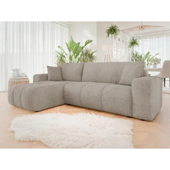 Sedací souprava Rohová rozkládací sedačka Larow Boucle, Potah: Coral 50 MIRJAN 5903211452048