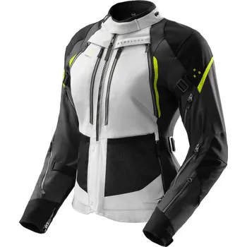 Moto bunda REBELHORN KABÁT TEXTILNÍ TEXTILNÍ HARDY 3.0 LADY BLACK/GREY/FLUO YELLOW D5XL - 5XL