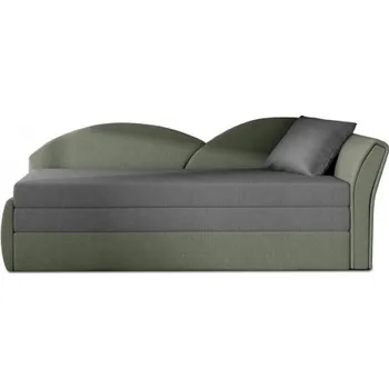 Pohovka Rozkládací pohovka Aga - Růžová/šedá (Malmo 61/Malmo 90) - pravý roh