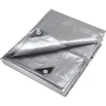 Plachta krycí s kovovými oky 200g/m2 - stříbrná - 3x4m MAGG PKS2000304