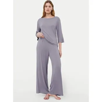Dámské pyžamo Triumph Pyžamové kalhoty Aura Spotlight 10221403 Šedá Relaxed Fit 36