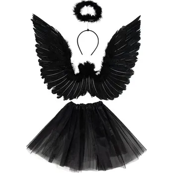 Funiglobal - Set černý padlý anděl -