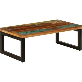 Nábytek vidaXL Konferenční stolek 100x50x35cm masivní recyklované dřevo a ocel [247338]