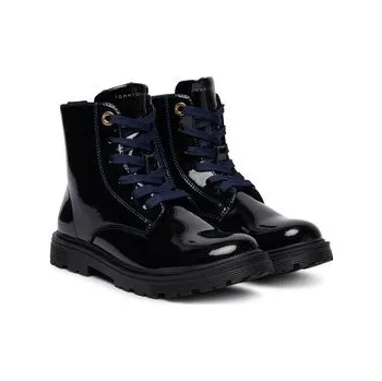 Dámská zimní obuv Kotníková obuv Tommy Hilfiger Lace-Up Bootie T1A5-34005-1237 S Tmavomodrá 30