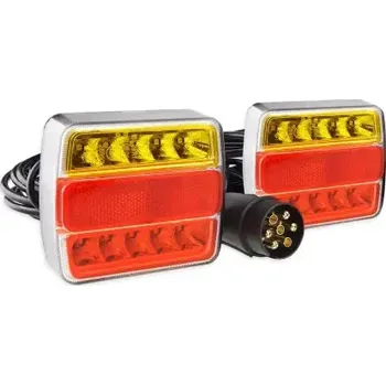 AMIO Sada přenosných magnetických zadních světel na přívěs