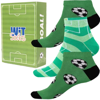 Pánské ponožky Dárkový set - Sporty - Fotbal nízké - velikost 39-42 (Velikost 39-42)