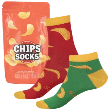 Pánské ponožky Dárkový set - Chipsy mix - velikost 39-42 (Velikost 39-42)