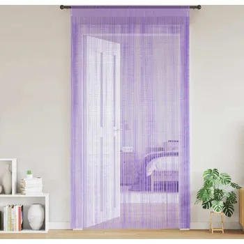 Závěs vidaXL Šňůrkové závěsy 2 ks 140x250 cm [132407] Barva: Fialová