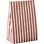 Ib Laursen Papírový sáček Red Stripes 28,5 cm – set 5 ks