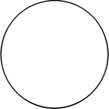 Bytová dekorace Kovový kruh pro lapač snů Ø30 cm - 2 černá lakovaná